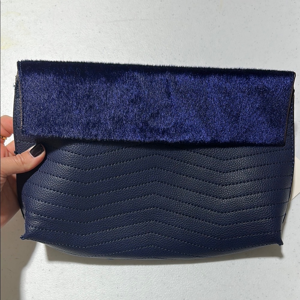 Street Level Midnight Blue Clutch